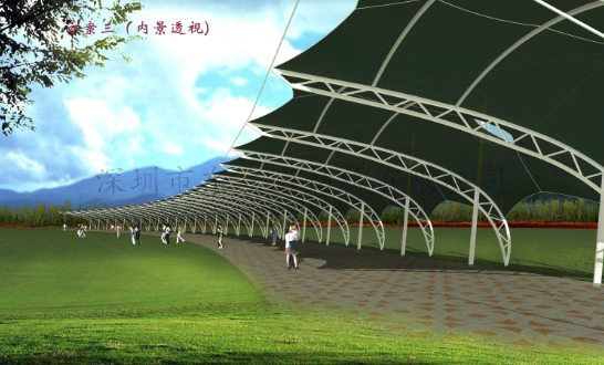 高尔夫球场膜结构