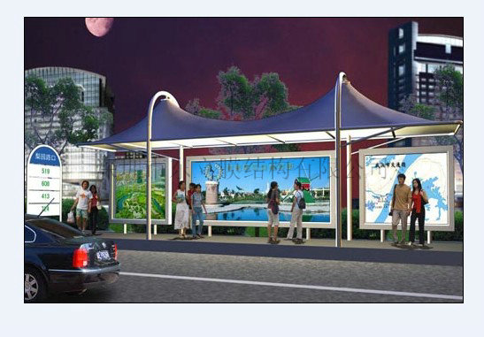 公交站台膜